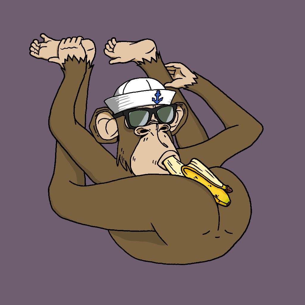 Monkey with banana
